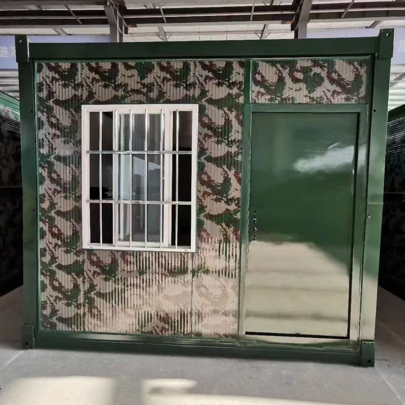 Tragbarer modularer Haus-vorfabriziertbehälter-Stahlbaubüro-Behälter für das Armee-Kampieren