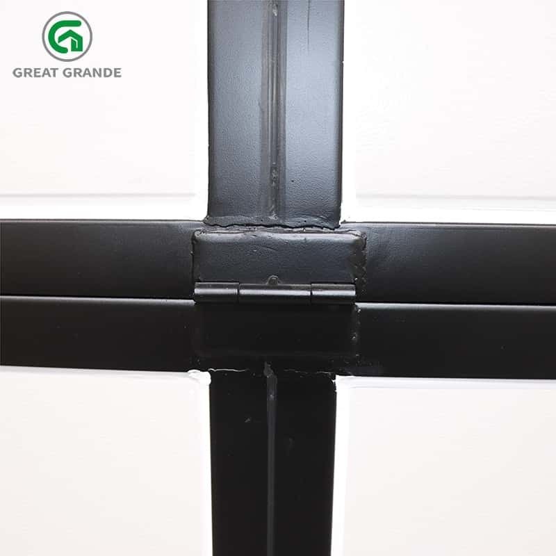 Customized In Schwarz Rahmen Klapp Prefab Häuser Seitenwand Tür Mit Drei Fenstern