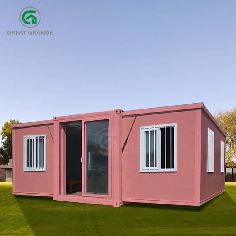 20FT Portable Expandable Homes Komfort Komfort Verzinkter Stahlrahmen Verbundwandplatten