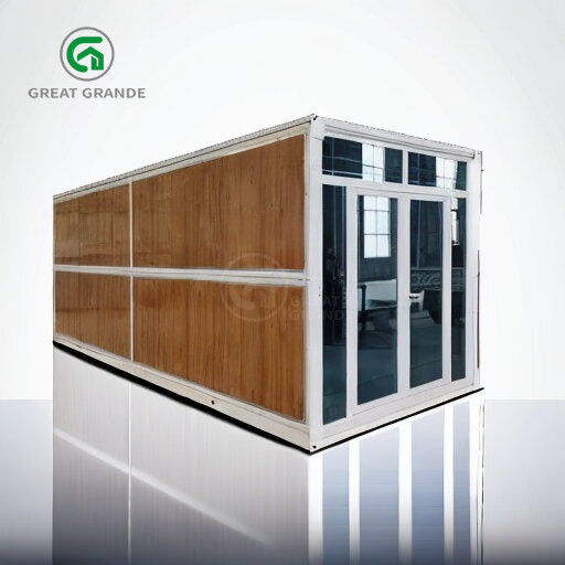 20ft Ausklappbarer Containerhaus Hersteller Quadratröhren Galvanisierter Stahl Schnelle Installation