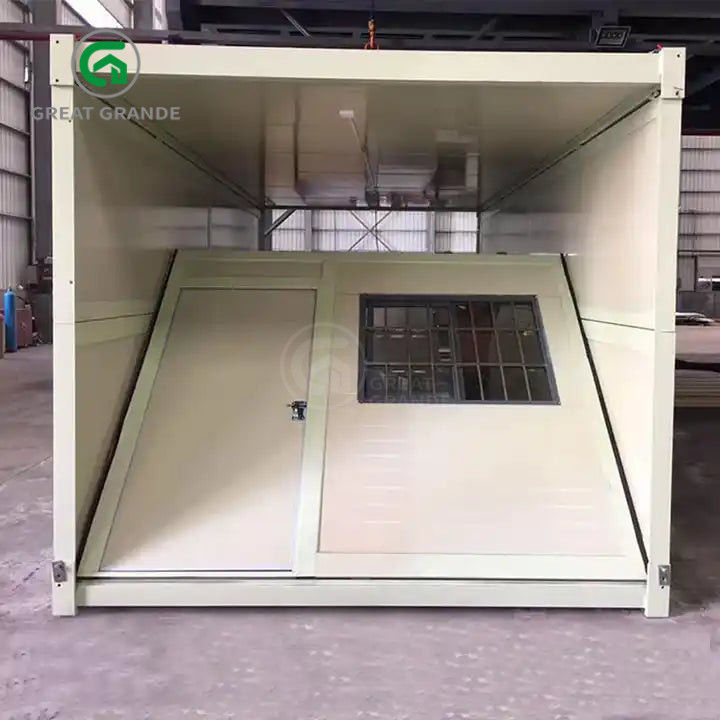 20ft Ausklappbarer Containerhaus Hersteller Quadratröhren Galvanisierter Stahl Schnelle Installation