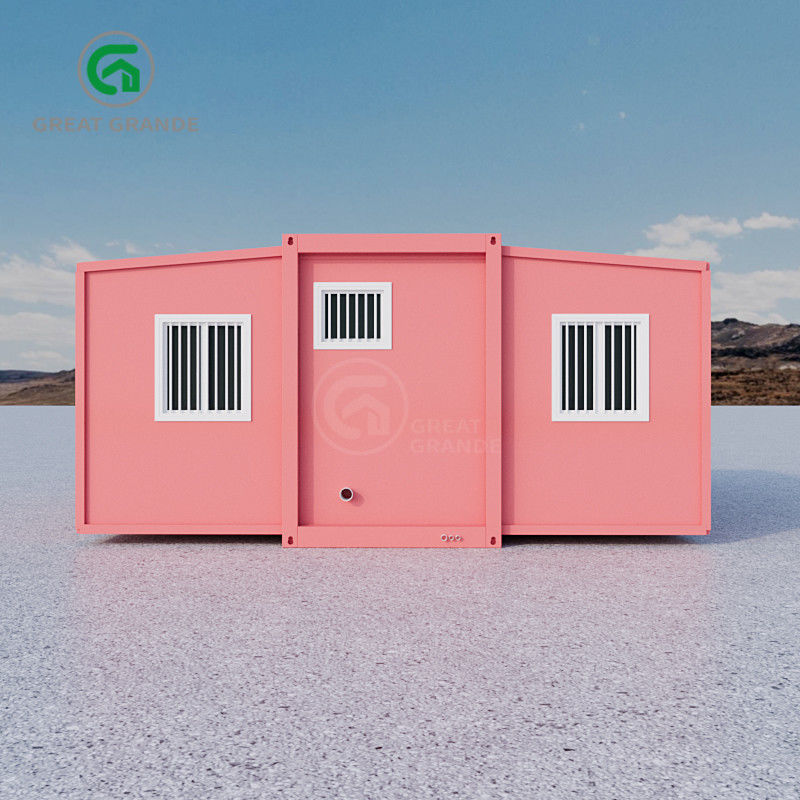 5600 mm * 6300 mm * 2250 mm Innenraum 2 Schlafzimmer Prefab Container Häuser mit Toilette