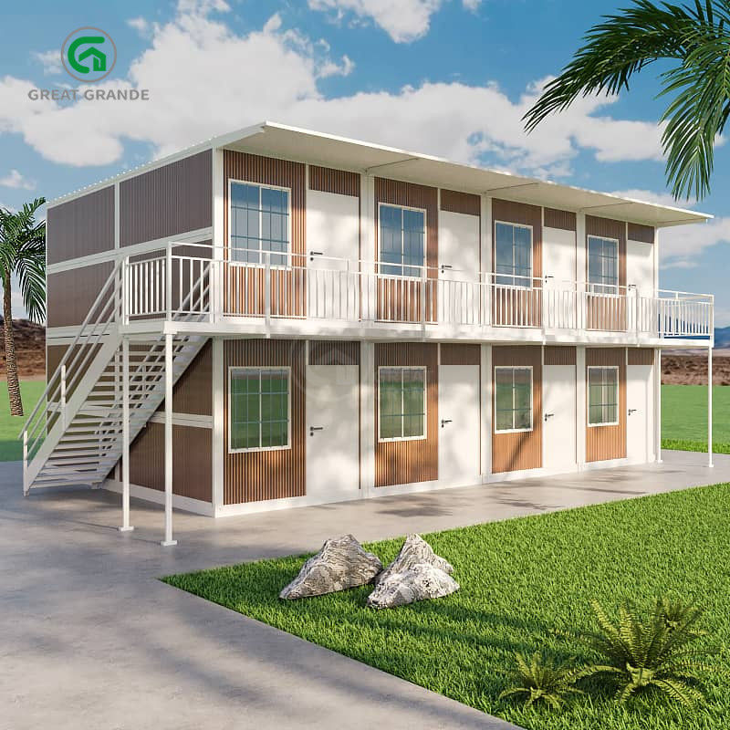 Schrägdachdesign Klappbehälter Haus Gussstahl Verbindungswinkelstücke Stahlplatte Lebensdauer mehr als 15 Jahre