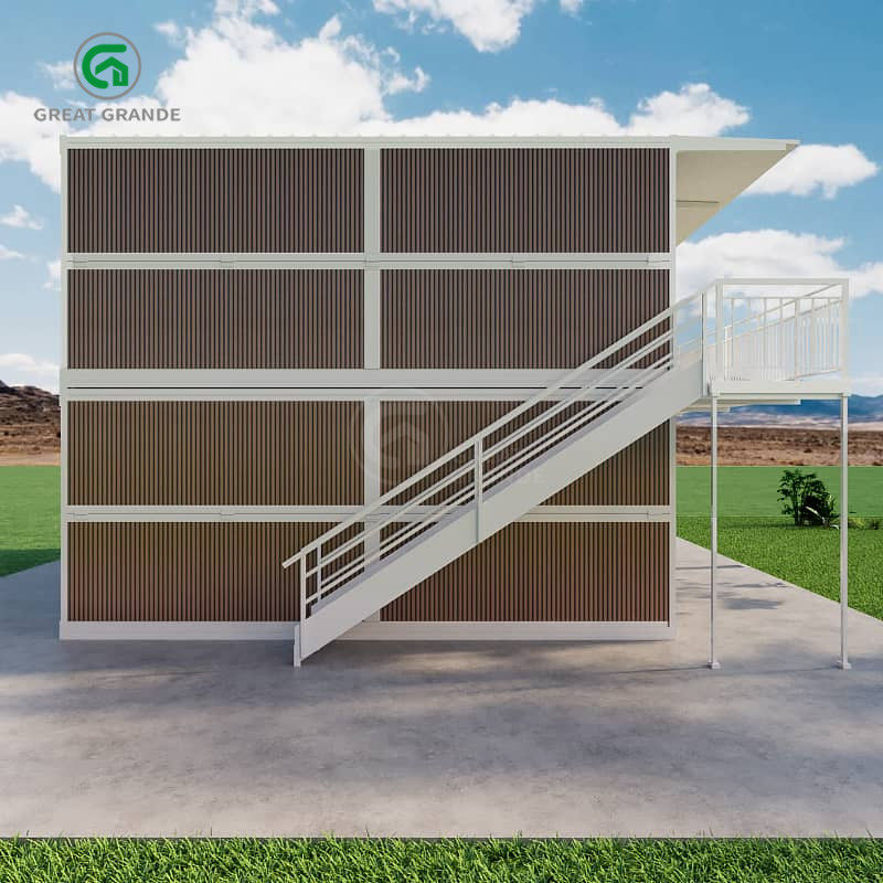 Schrägdachdesign Klappbehälter Haus Gussstahl Verbindungswinkelstücke Stahlplatte Lebensdauer mehr als 15 Jahre