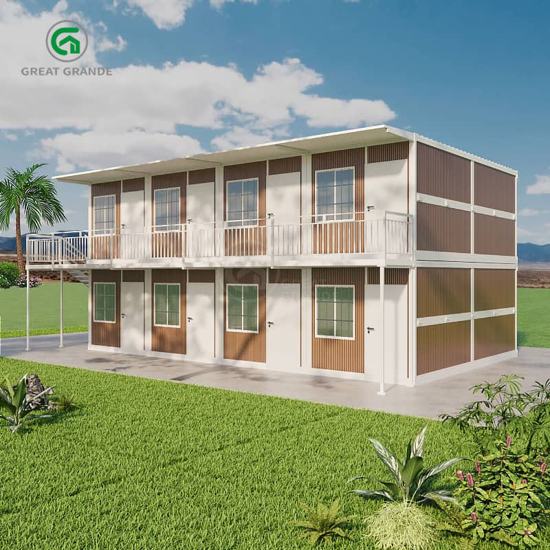 Schrägdachdesign Klappbehälter Haus Gussstahl Verbindungswinkelstücke Stahlplatte Lebensdauer mehr als 15 Jahre