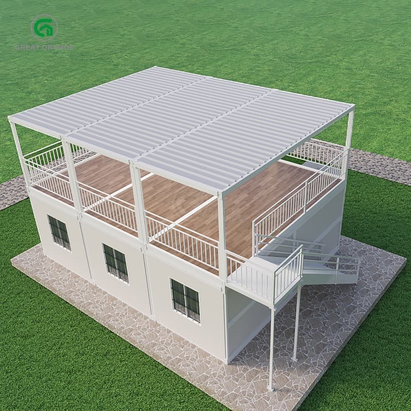 Langlebiger Stahlrahmen Klappbehälter Zuhause Vielseitige Lösung für Katastrophenhilfe-Schutzzentren 2,0 KN/m2 Bodendruck