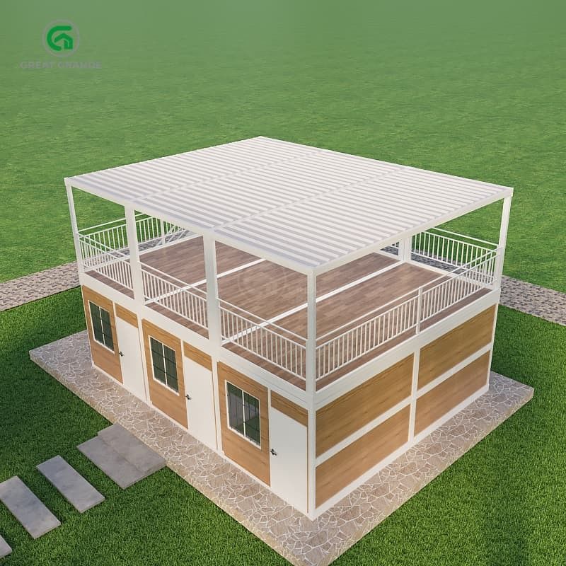 Bodendruck 2,0 KN/m2 Tragbares Containerhaus mit anpassbarem Äußeren und Designfreiheit