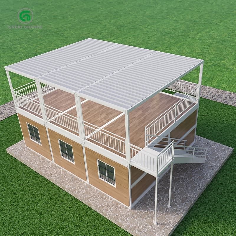 Bodendruck 2,0 KN/m2 Tragbares Containerhaus mit anpassbarem Äußeren und Designfreiheit