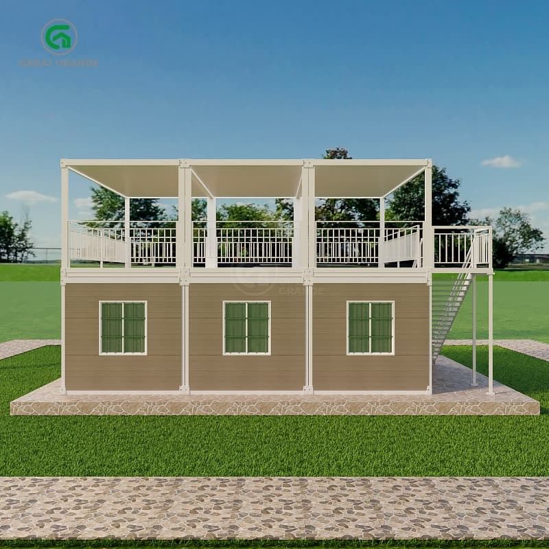 Bodendruck 2,0 KN/m2 Portable Container House mit individualisierbarem Außendesign