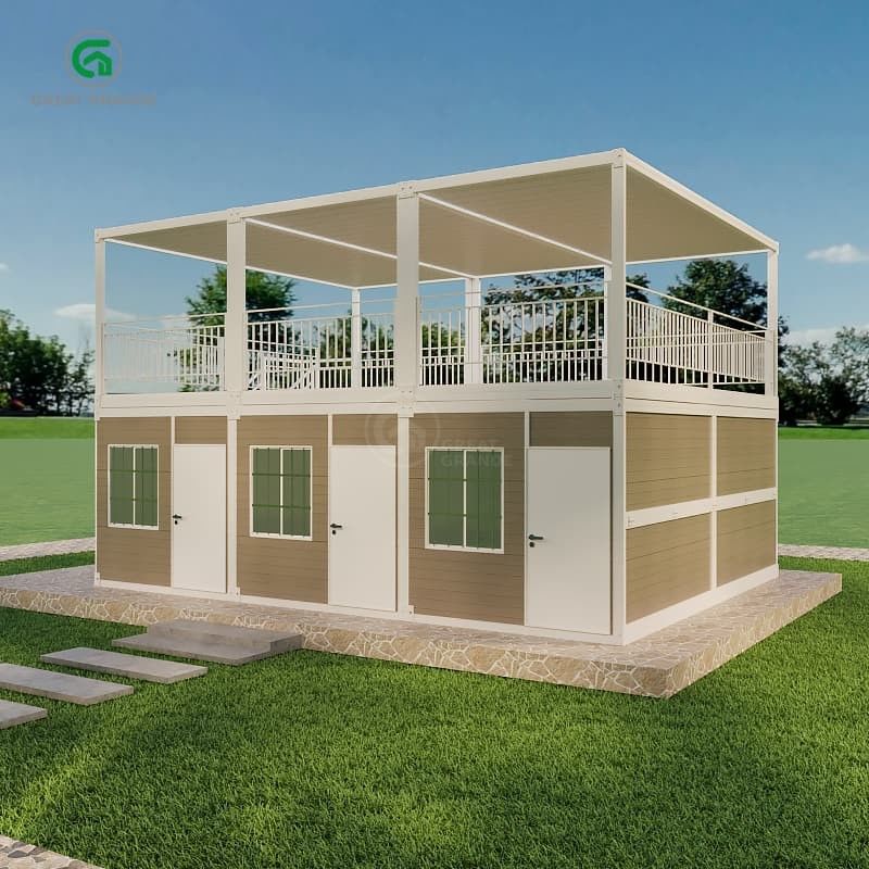 Bodendruck 2,0 KN/m2 Portable Container House mit individualisierbarem Außendesign