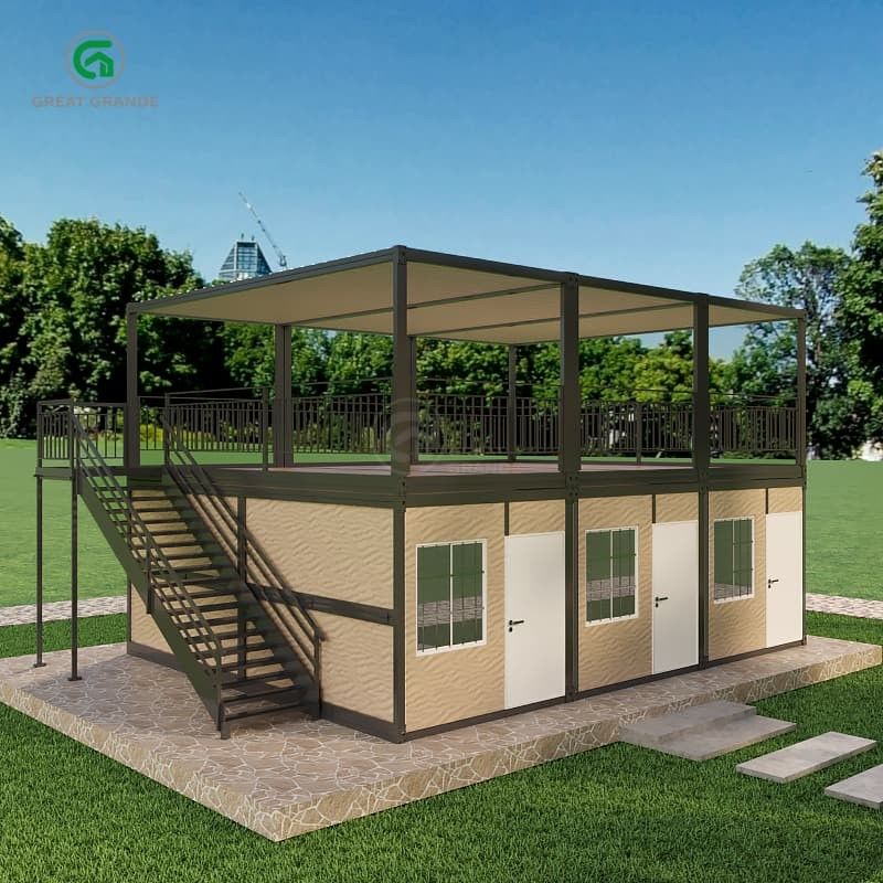 Patentierte wasserdichte Konstruktion Umwandelbare Container Residence für kompakten und faltbaren Transport