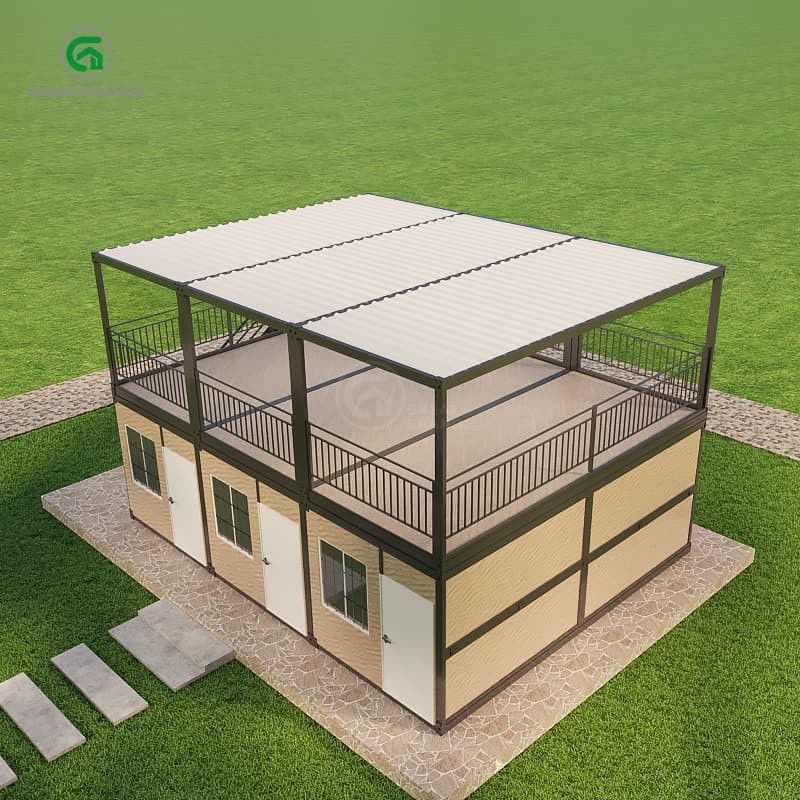 Patentierte wasserdichte Konstruktion Umwandelbare Container Residence für kompakten und faltbaren Transport