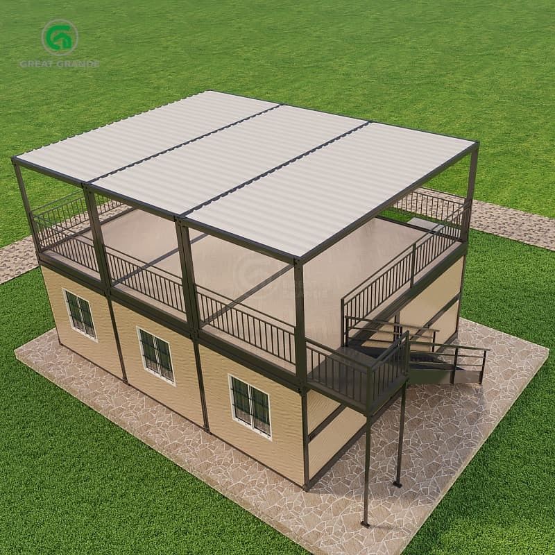 Patentierte wasserdichte Konstruktion Umwandelbare Container Residence für kompakten und faltbaren Transport